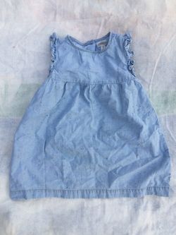Gymboree 3t baby girl dress denim light summer