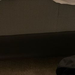 Newer Queen Size Box spring And Assortment Of Blankets
