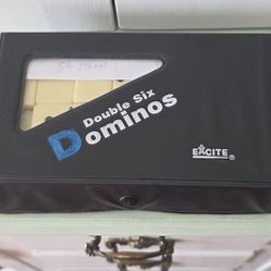Vintage Double Six Dominos, 54 Pieces 