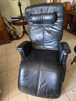 Zero Gravity Black Leather Chair