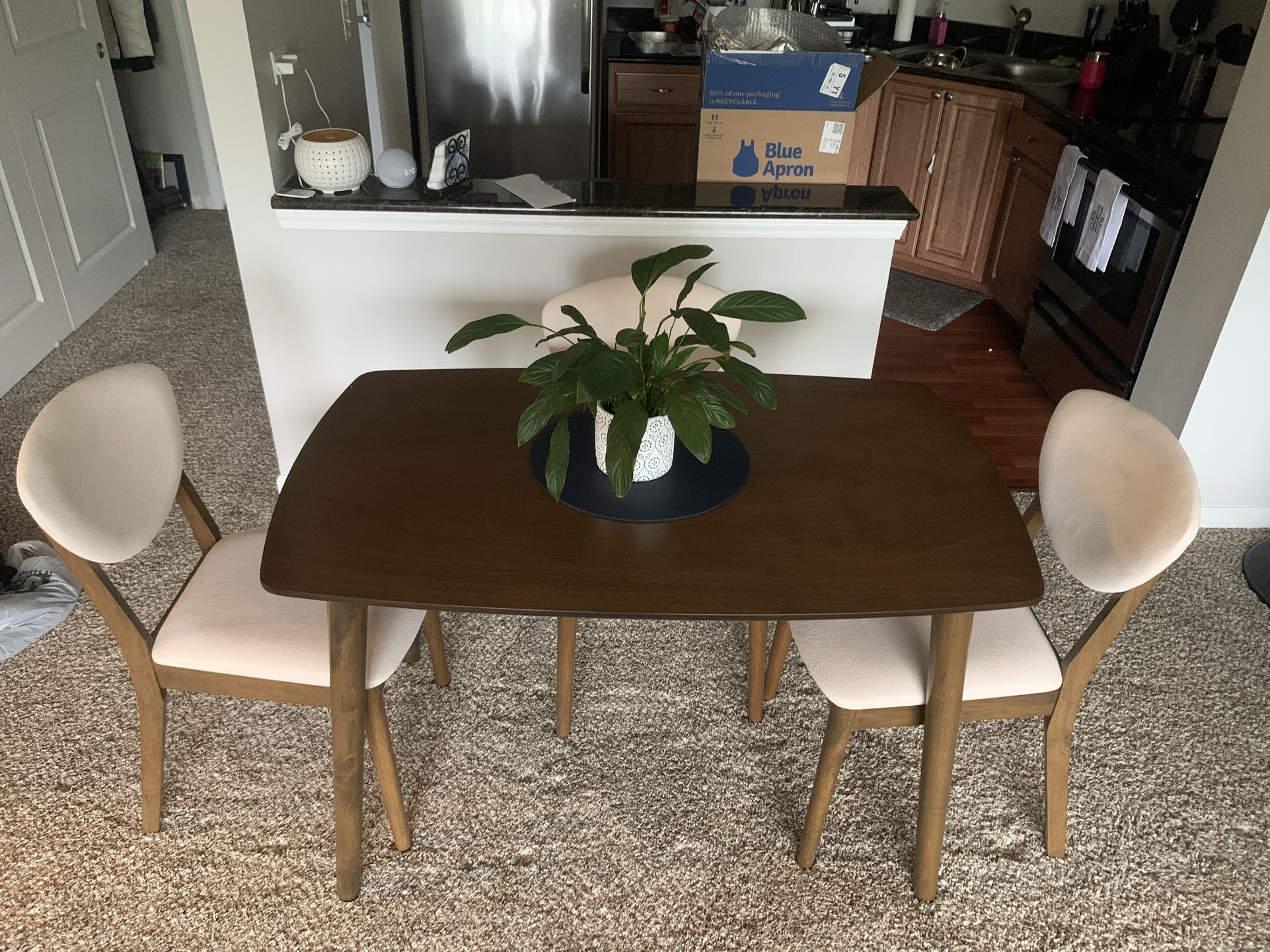 Dining Table With 3 Chairs