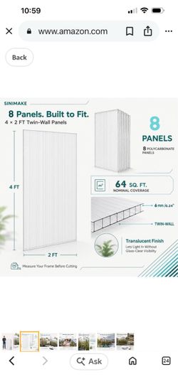 Greenhouse panels