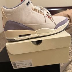 Jordan 3 Muslin Sz 9.5 Brand New 