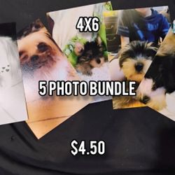Custom 4x6 photos! (5 photo bundle) Read description for more details