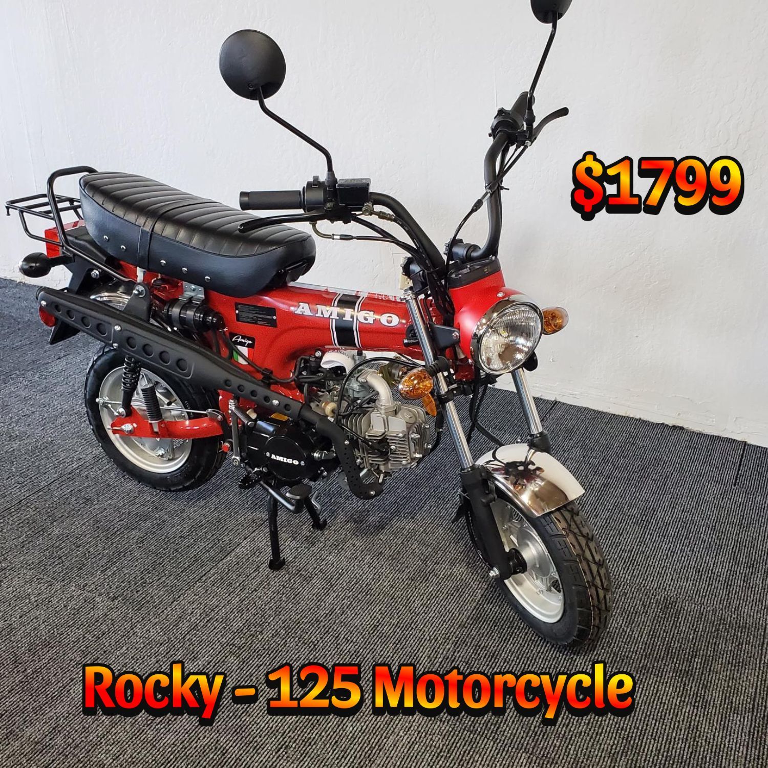 Motorcycle For Sale! Brand New!  Classic Style 125cc Motorcycle – CA Legal & Only $1799! Save Gas in Style! 🔥