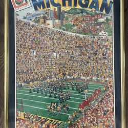 University Of Michigan, Rose Bowl, Centennial Poster