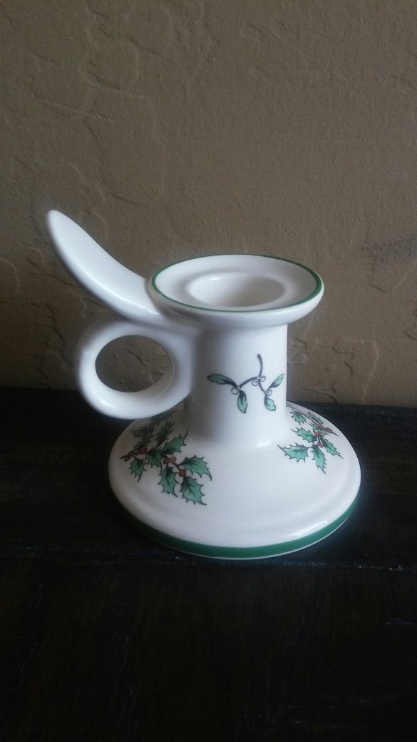 Spode christmas tree candle holder