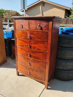 Wood Tall Boy Dresser