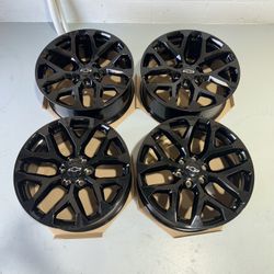 4 NEW Chevy Suburban Tahoe Snowflake Black 22” Wheels Rims