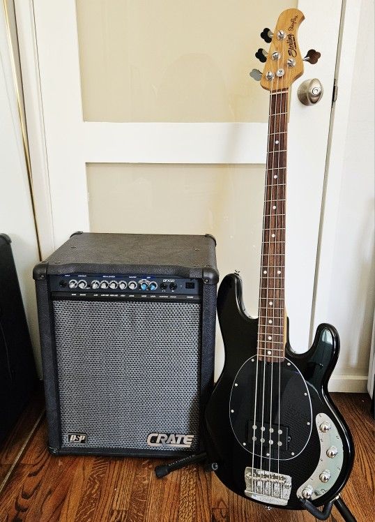Music Man Sterling Stingray & Crate Bass Amp