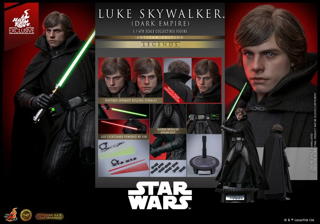 Hot Toys CMS020AE Luke Skywalker Dark Empire (Artisan Edition) Star Wars 1/6 Figure