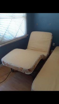 Adjustable Twin XL Bed Frame with built in foam bed