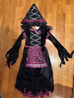 Girls Witch Halloween Costume with Hat