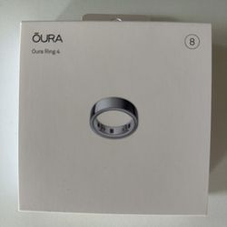 Aura Ring 4 Silver, Size 8