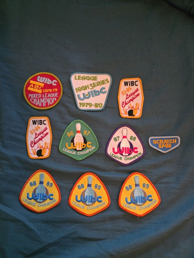 Vintage 70s And 80s Bowling Patches