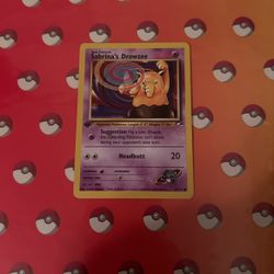 Sabrina’s Drowzee Pokemon Card| 1st Edition|92/132