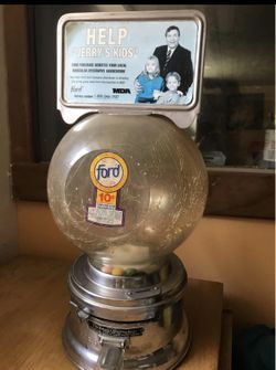 Ford Vintage Antique Bubble Gum Machine 