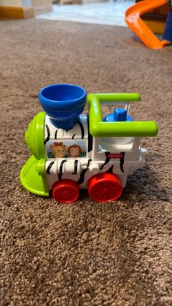 Little people front of the train