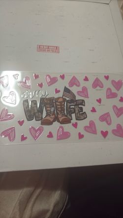 Cup wraps -Army Wife