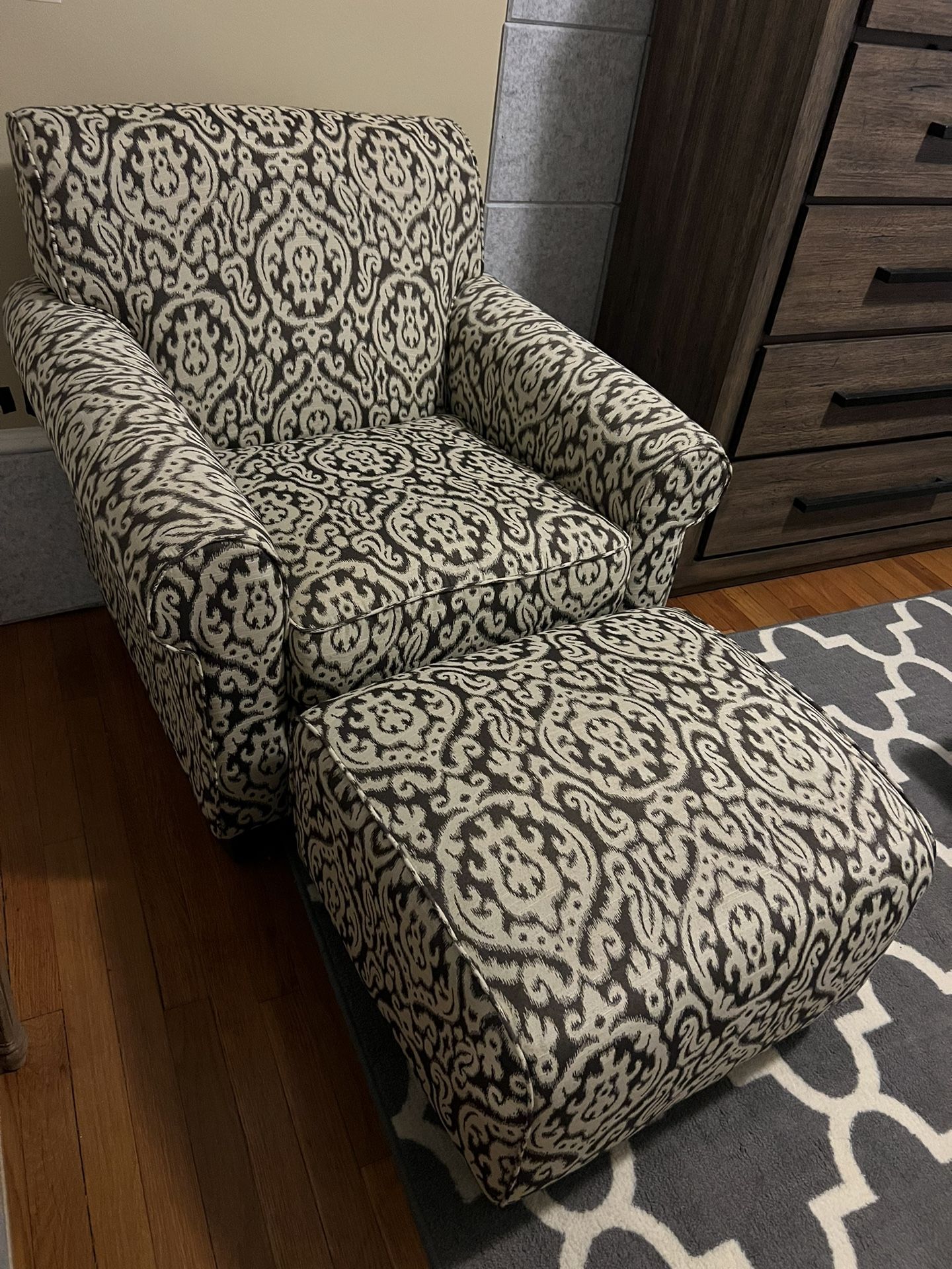 Armchair and Ottoman