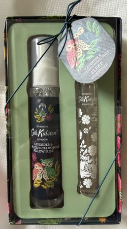 NEW Cath Kidston LONDON Lavender & English Chamomile Calming Gel & Pillow Mist Sleep Set  Imagine restful sleep with English chamomile notes among bed