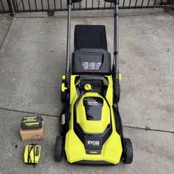 RYOBI 40V HP Brushless 21 in. Cordless Battery Walk Behind Self-Propelled Lawn Mower with (1) 6.0 Battery And Charger
