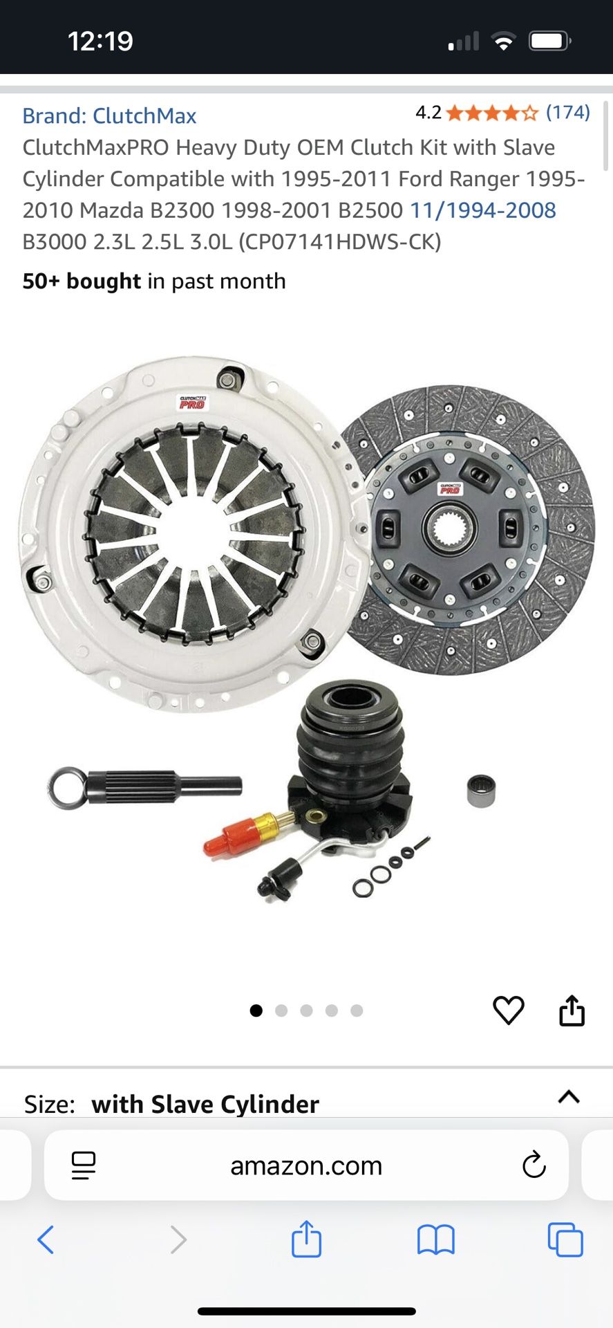 1(contact info removed) Ford Ranger / Mazda B Series Clutch With Slave Cylinder