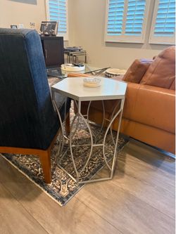 Silver side-table
