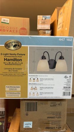 2-light vanity fixture bronze