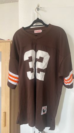Mitchell & Ness Cleveland Browns Jim Brown #32 Football Jersey