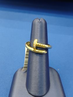 Ring with diamonds 18 karat