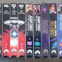13 Star Trek VHS Tapes
