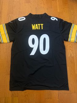 Black Steelers watt jersey