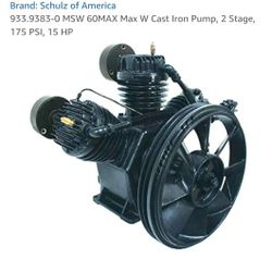 Schultz Of America 2 StAge Air Compressor 