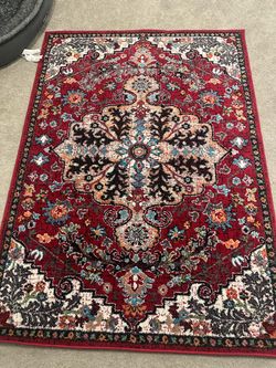 persian style red rug