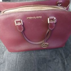Burgundy Michael Kors Purse and wallet