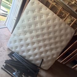 KING bed with bed frame 