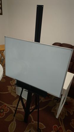 Heavy duty metal easel AND dry erase board / scheduler