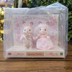 Sylvanian Families Bride & Groom Happy Wedding Pink Set