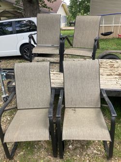 Set Of Four Patio Chairs
