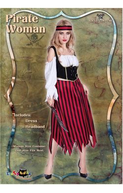 NEW! Pirate Woman Adult Halloween Costume