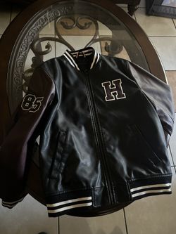 Leather Varsity Jacket  