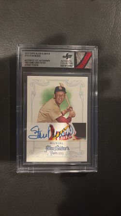 2013 Topps Allen & Ginter Stan Musial Cut Auto Patch Card