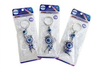Evil Eye Protection Keychain ā 3 Pack