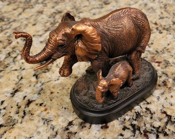 Bronze Elephant Figurine
