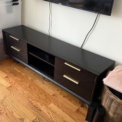 Black Wood Media Console