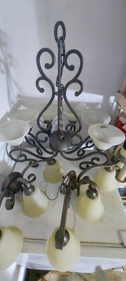 3 Piece Light set chandelier and 2 wall fixtures