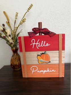 Fall wooden decor sign