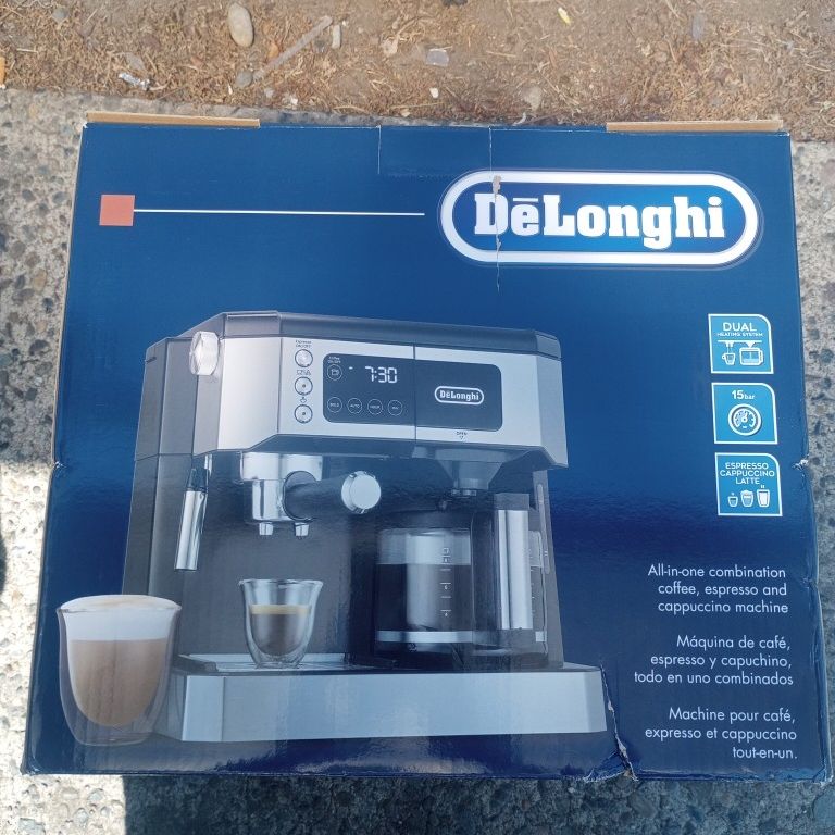 De'Longhi All-in-One Coffee & Espresso Maker, Cappuccino, Latte Machine +  Advanced Milk Frother