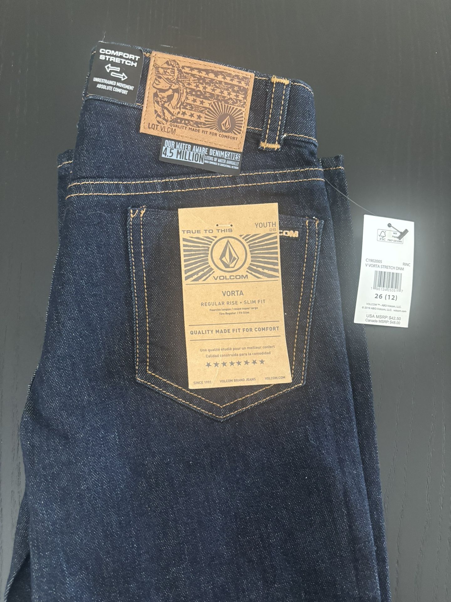 Boys Volcom Jeans Size 12